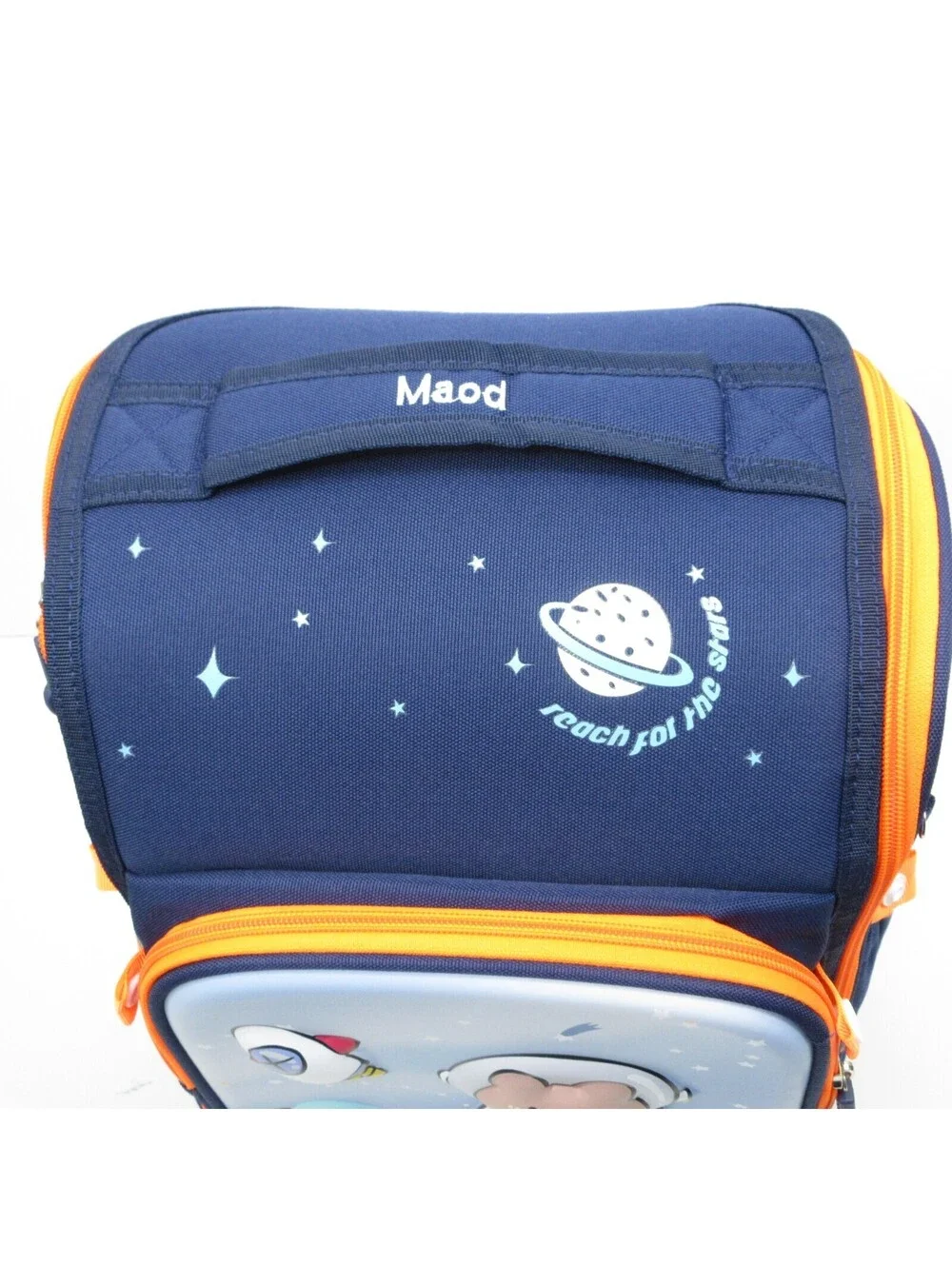 Children's Space-Themed Backpack with Matching Pencil Case and Keychain